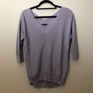 Deep v neck sweater
